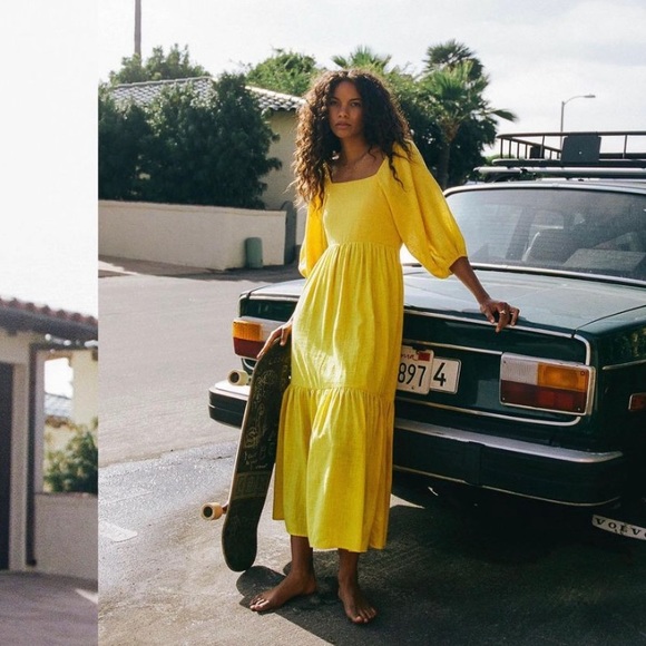 Billabong Sunshine Yellow Maxi Dress - Picture 10 of 13